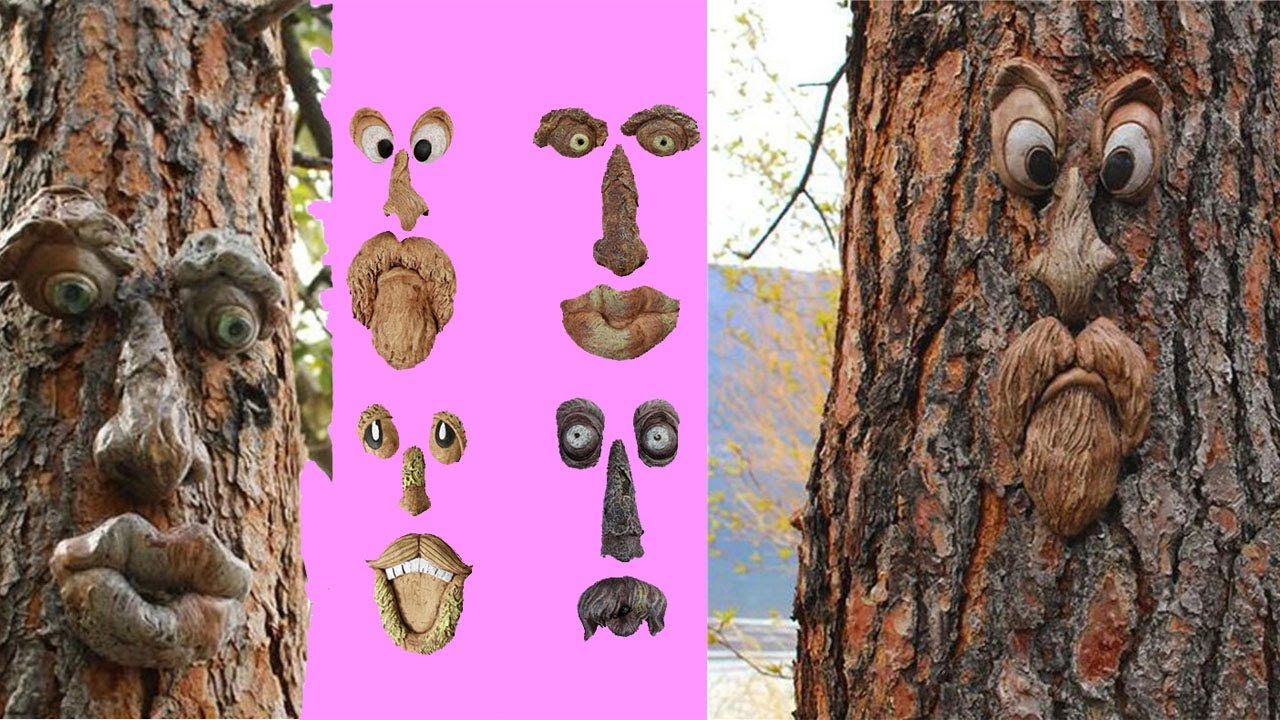 Old Man Tree Face Decoration