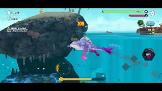 HUNGRY SHARK EVOLUTION {ABYSSAURUS SHARK} GAMEPLAY