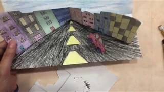 One Point Perspective Pop-Up Cities: Part 2