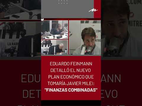 Eduardo Feinmann detalló el nuevo plan económico que tomaría Javier Milei: Finanzas combinadas