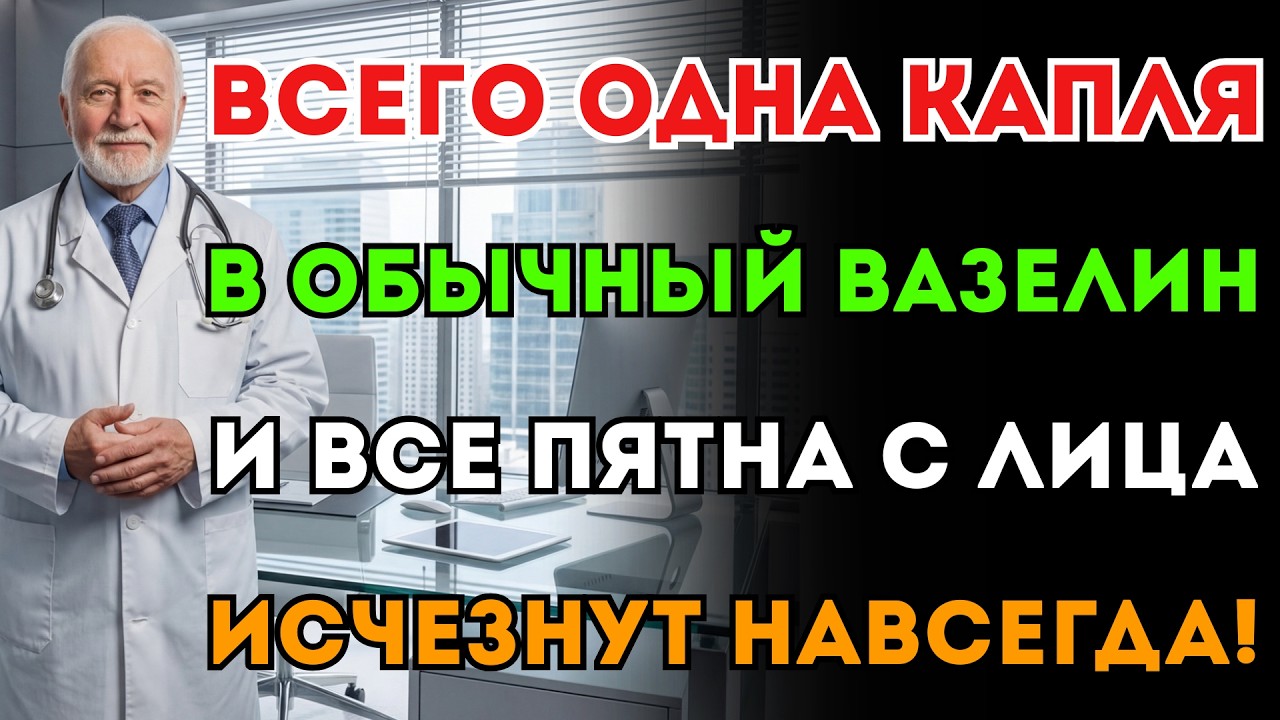 Перед сном добавьте всего 1 каплю в вазелин – тёмные пятна и мелазма исчезнут полностью.