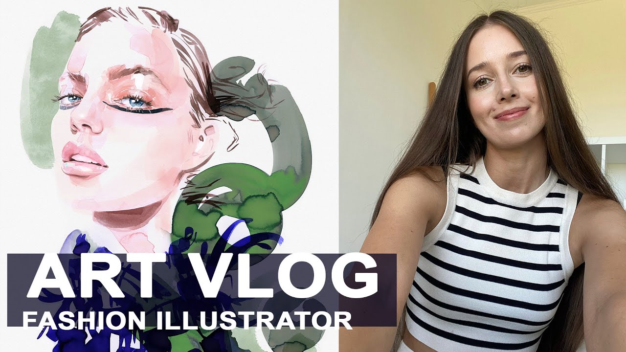 ART VLOG / 10 minutes from the life of a fashion illustrator АРТ ВЛОГ 23.08 