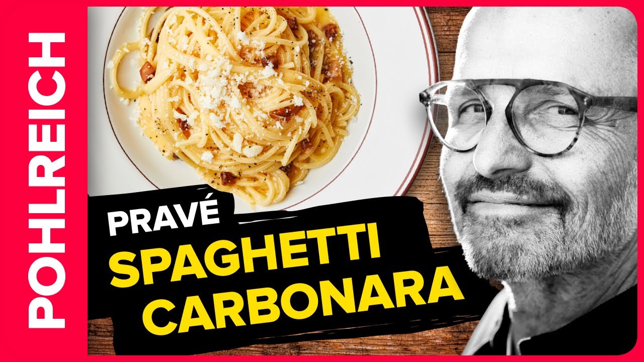 Špagety CARBONARA podle Zdeňka Pohlreicha. Pravá italská klasika krok za krokem