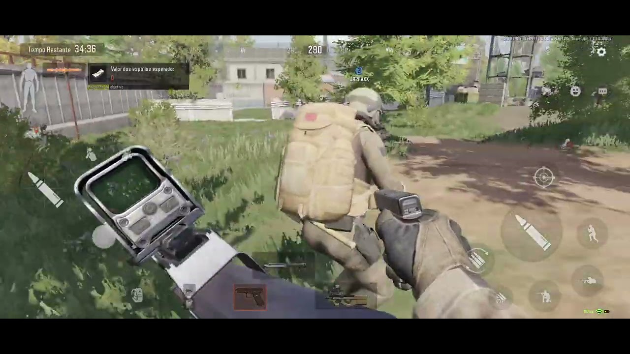 jogando com a  P90  e g17 arena  # morri