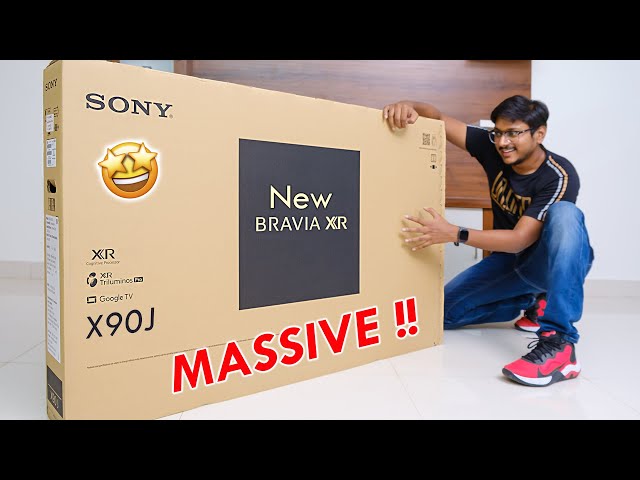 Best 4K 120Hz Gaming TV 🤩, Sony X90J Unboxing & Review 🔥, With Google TV  OS 🚀