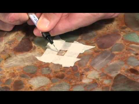 How to fix a chip in marble countertop