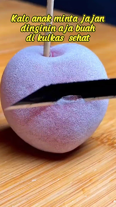 POTONG BUAH BEKU JADI CEMILAN SEHAT ♨️ #buahbuahan #cuttingfruit #jajanan #buah
