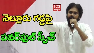 Pawan Kalyan Powerful Speech in Nellore Meeting | JanaSena Party | 123Nellore