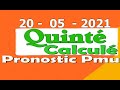 Pronostics quint calcul spcial jeudi 20 mai 2021