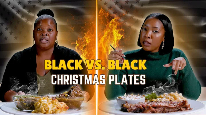 Black vs Black: We Try Each Others Christmas Plates: ALL STARS ⎹ Taste Wars