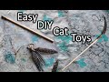 DIY Feather Wand Cat Toys to make your feline go crazy!