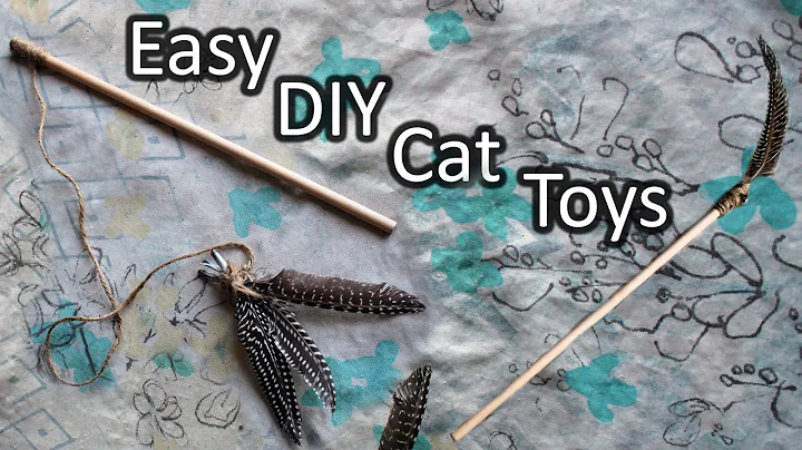 DIY Feather Wand Cat Toys to make your feline go crazy!