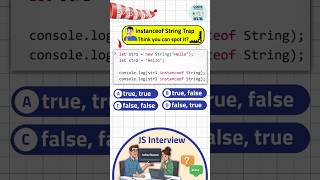 Celebrity 🪤🧐The instanceof String Interview TRAP Exposed!  #javascriptinterview Net Worth