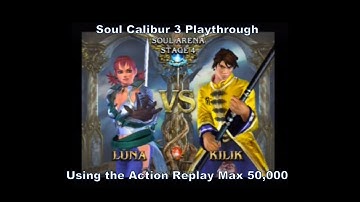 Soul Calibur 3 Luna Playthrough using the Action Replay Max 50,000 cheat codes for Ps2 :D #Sony #Ps2