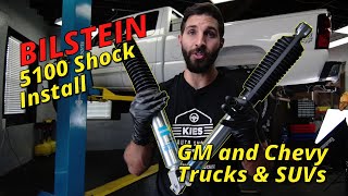 How to Replace Front & Rear Truck Shocks  Bilstein 5100  2004 Chevy Silverado GMC Sierra 1500 2500