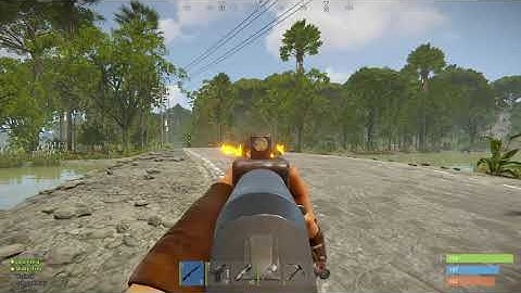RUST - Incendiary Shells VS Alligator