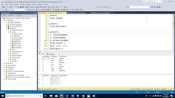 How to do a cross join and a full join in SQL server manager