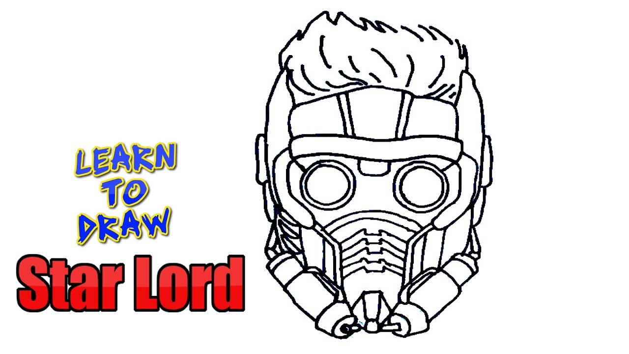 How To Draw Star Lord Step By Step