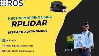 How  to use rplidar for hector mapping | RPlidar and Hector mapping for beginner | Slam | ros |rostf