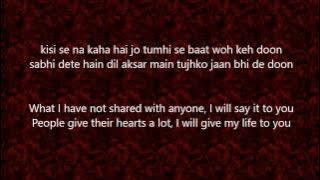 Tashan-e-ishq Song - Lyrics and Translation