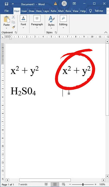 Cara Membuat Pangkat Atas & Pangkat Bawah Di Word, Excel, PowerPoint