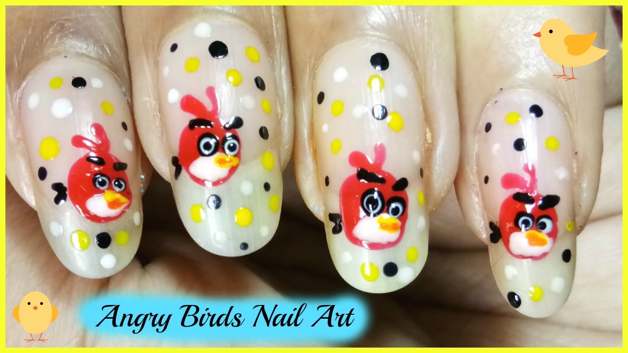 Nail artist's pictures - Tihanics Barbara - angry birds - Gel nail pictures