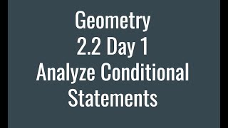 2 2 Day 1 Conditional Statements