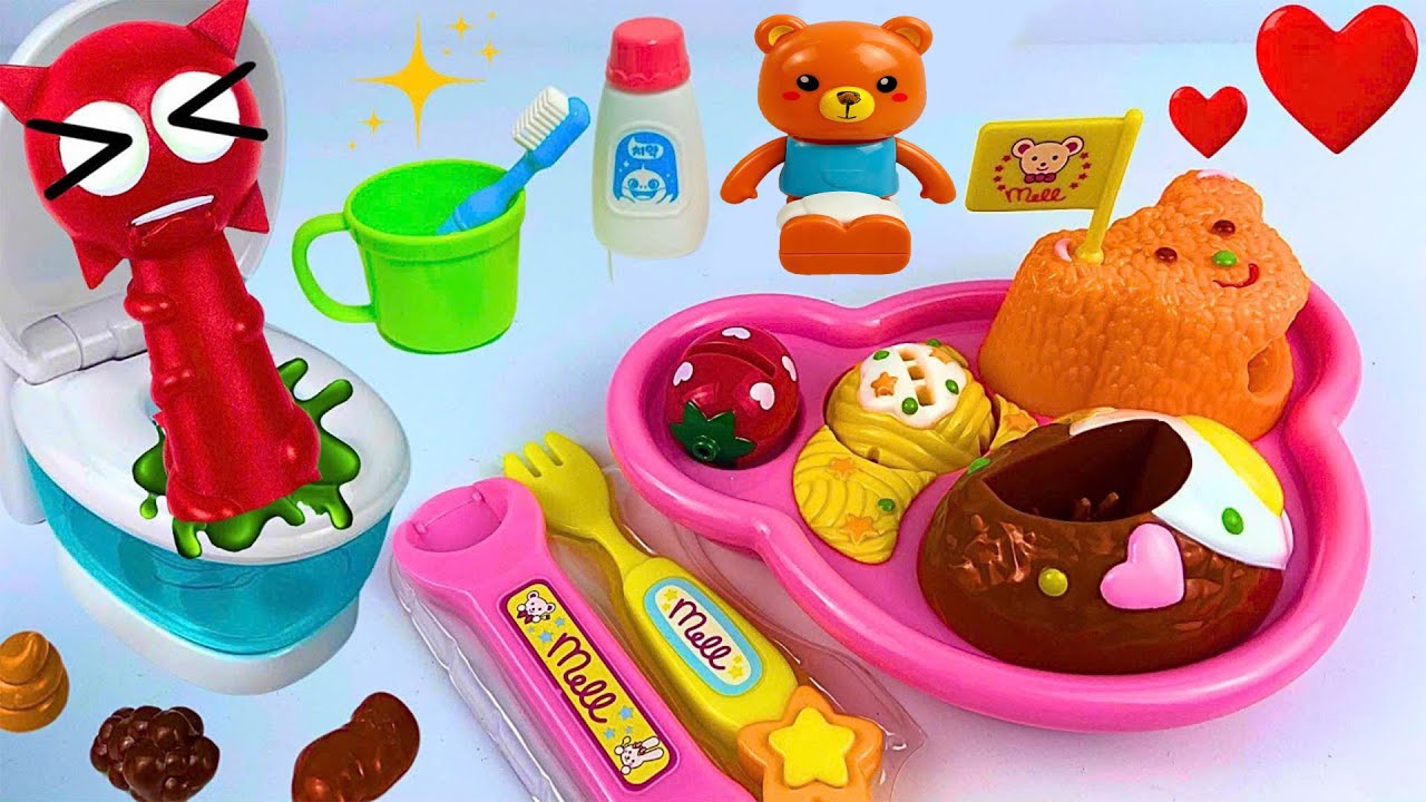 [🌟Toy ASMR🌟] 💩SPRUNKI Raddy Potty training Toy & Eating ASMR ...