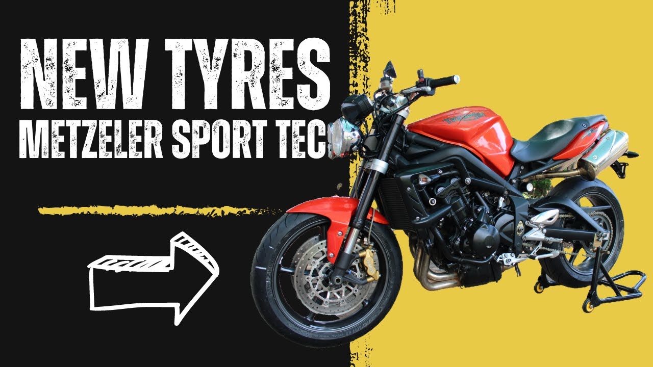 NEW TYRES!! Fitting Metzeler SportTec Tyres on my Triumph Street Triple ...