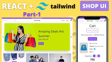 Part #1 | ECommerce App Design | Source Code | Web Shopping Cart | React Tailwindcss Material ui