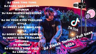 Dj Tiktok Terbaru 2024  Dj Tang Ting Tungdj Garagara Minuman Sebotol  Bass