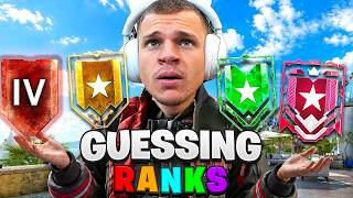 ABSURD GUESSING RANKS (Rainbow Six Siege)