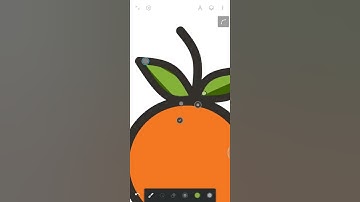 Orange Drawing Easy in Infinite Design Vector #shorts #infinitedesign #digitalart  #drawing #vector