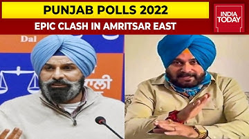 Epic Clash In Amritsar East As Congress Punjab Chief Sidhu Gets Ready To Take On Bikram Majithia