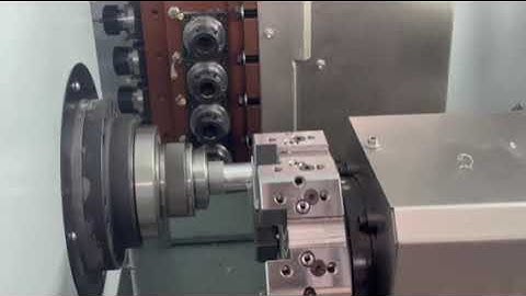 cnc lathe machine CK40L with  8 live tools,and 6 station electrical tool post