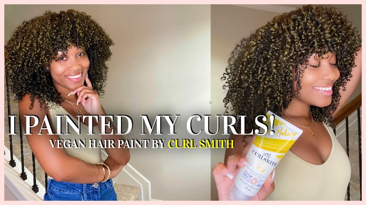 I COLORED MY CURLS WITH ZERO DAMAGE | CURL SMITH VEGAN HAIR MAKEUP