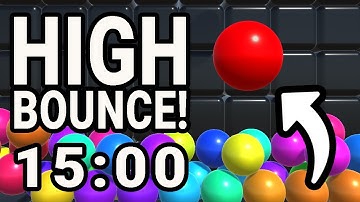 3D Bouncy Balls - 15 Minute Visual Countdown Timer