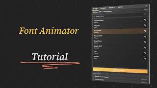Font Animator for After Effects: Tutorial