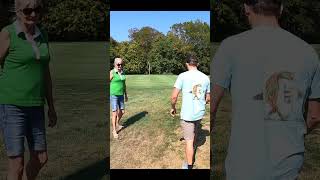 My mom can golf!  Occasionally….. #golf #sports