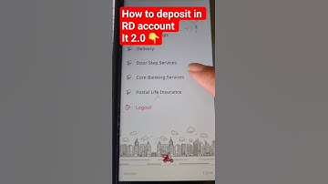 How to deposit in rd account in it2.0🔥💯 #postoffice #rd #account