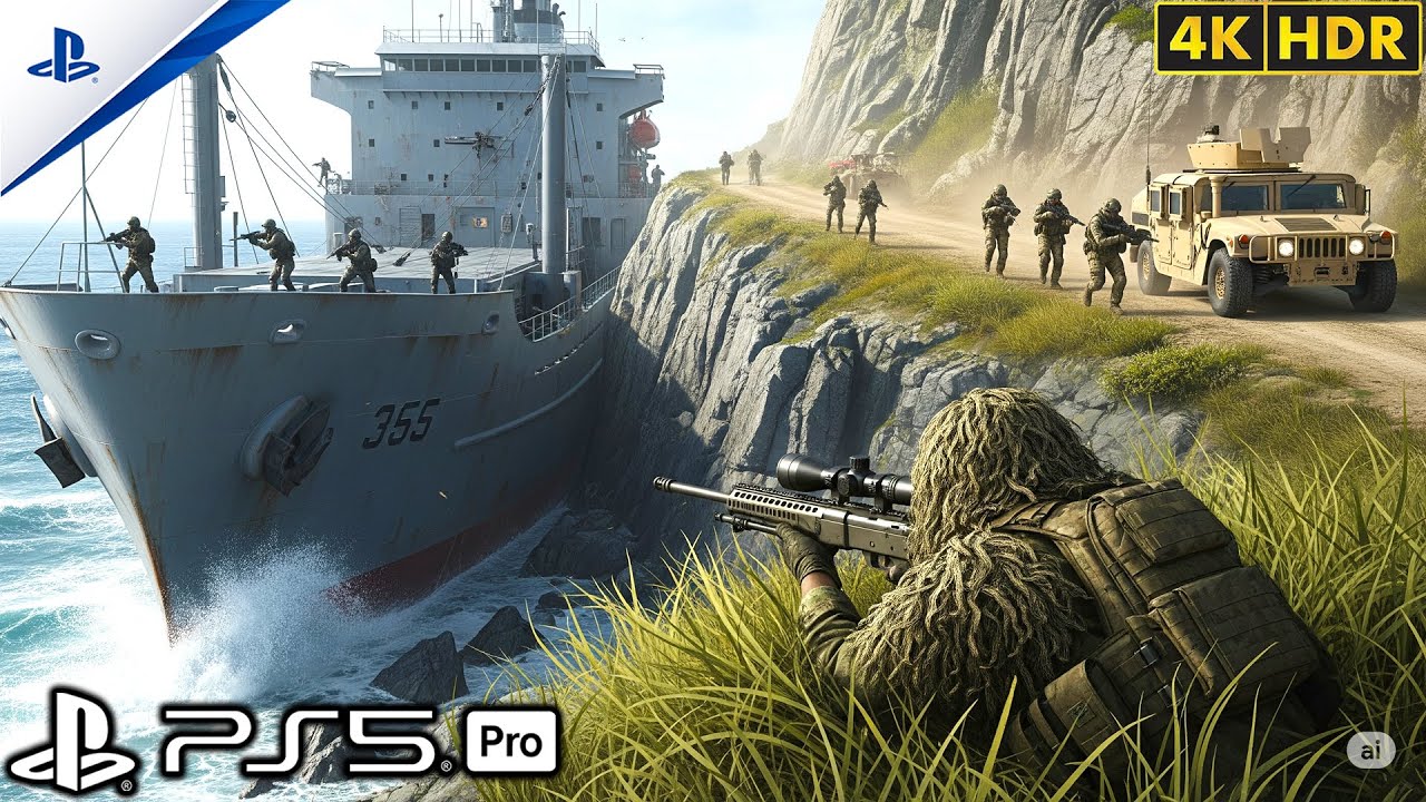 (PS5) Засада на грузовой корабль — стелс-миссия | УЛЬТРАреалистичный игровой процесс [4K60FPSHDR]...