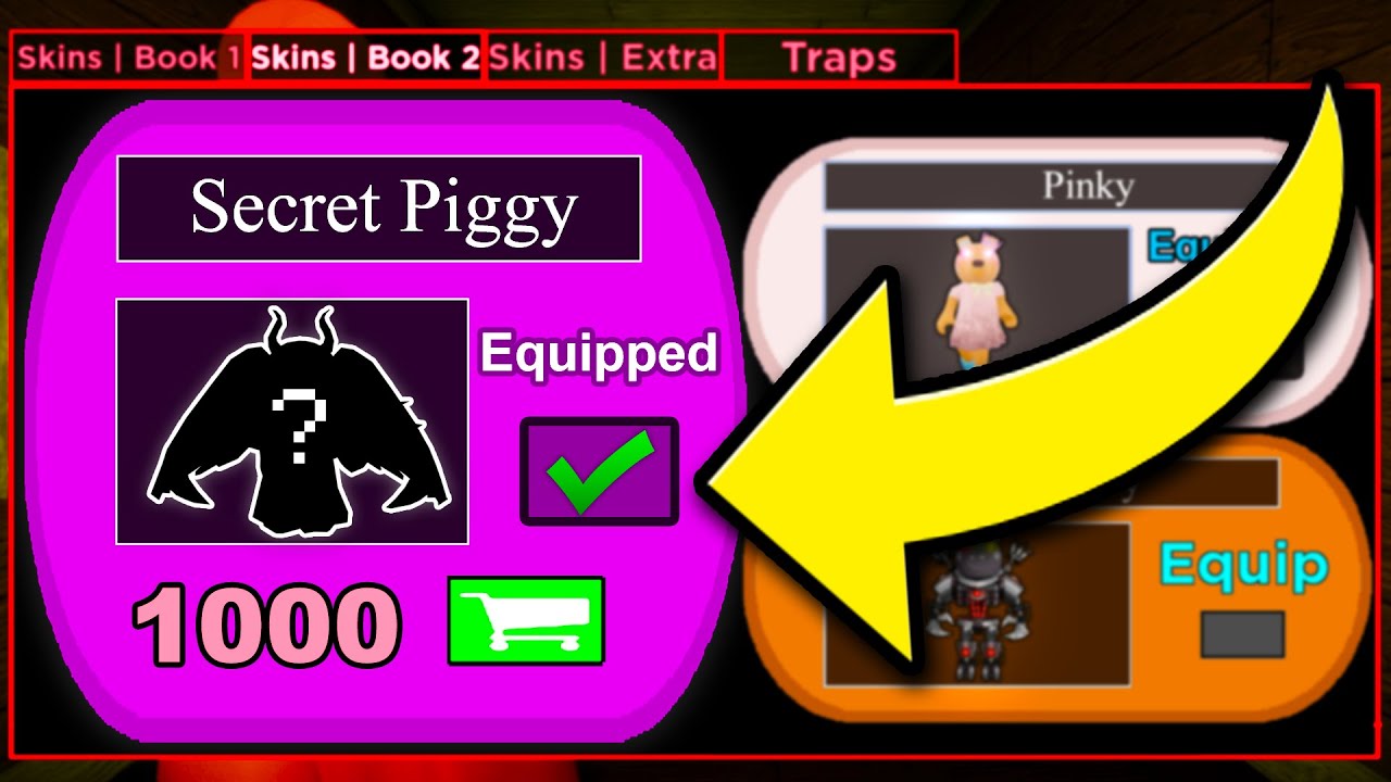 i unlocked the new secret piggy skin in Roblox Piggy 2..