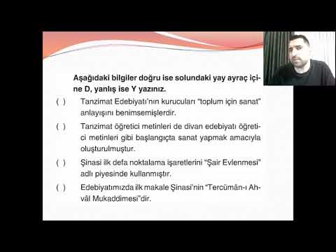 Edebiyat - Ertuğrul Hoca - Tanzimat Dönemi Türk Edebiyatı - 3