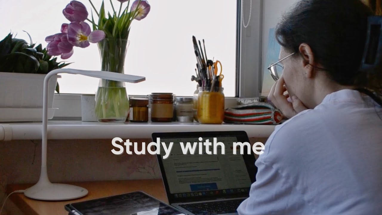 study with me 1.5 hours | calm piano music| spring day