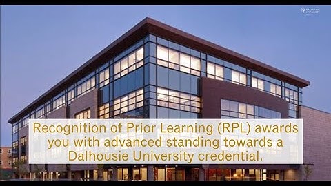 Recognition of Prior Learning (RPL)