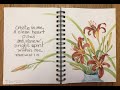 Daylilies, July 20th. Paul David Tripp:New Morning Mercies. Bible Journaling