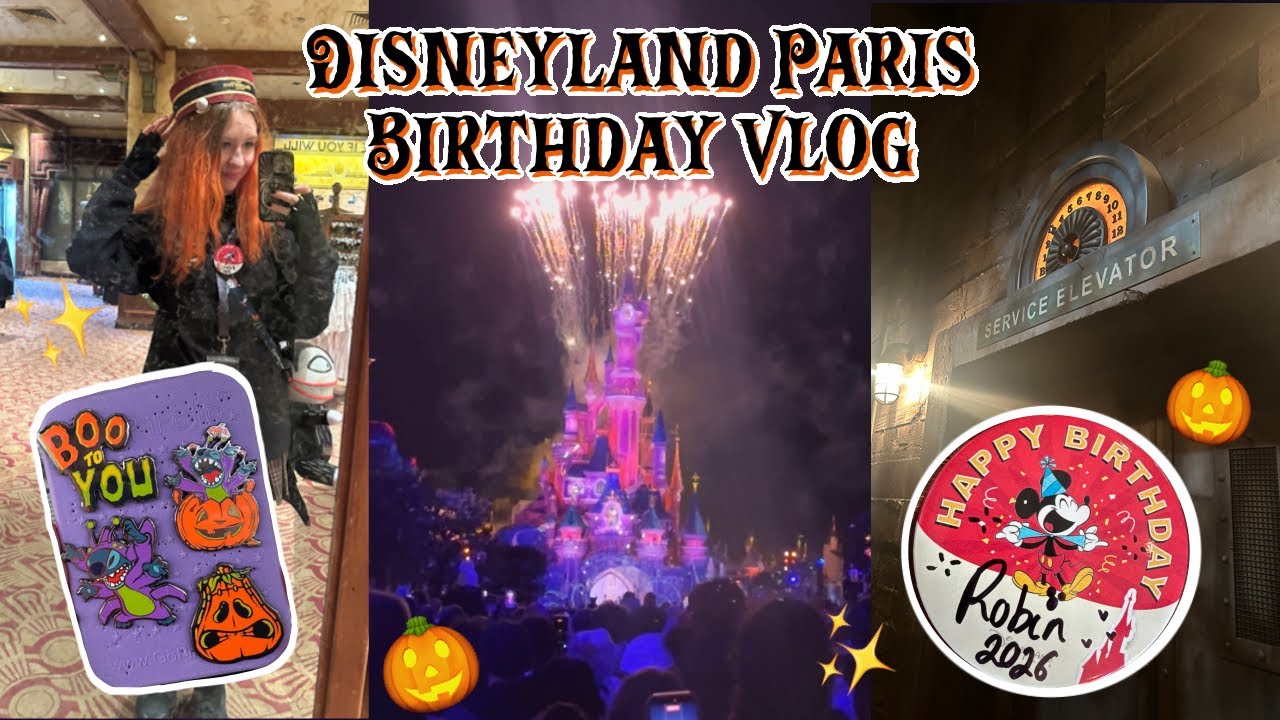 Disneyland Paris Birthday Trip || 7th February 2026 || Spooky, Disney, Tower of terror 🎃✨🍂