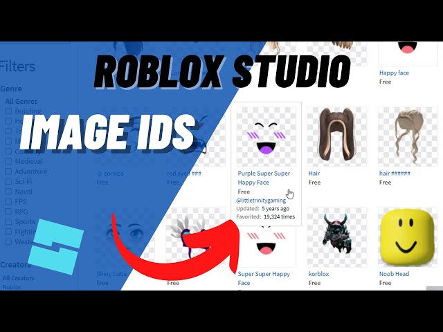 Roblox Studio How to Get Image IDs, Find DECAL ASSET ID Numbers