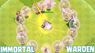 Clash Of Clans - IMMORTAL GRAND WARDEN!! | DOESN'T DIE WITH ALL HEALERS!!! | Epic Gameplay!!!