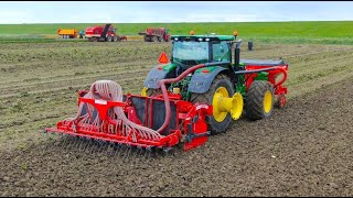 Drilling Wheat on Sugar Beet land w/ a Fentum FS3500 Crankshaft Spading Machine | Goense Farms